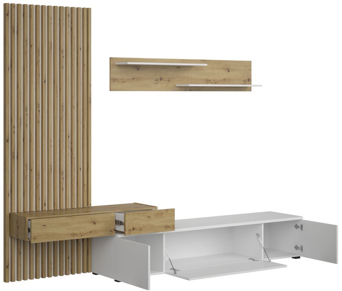 Composición apilable de comedor con panelado Ribera Blanco - Imagen 4