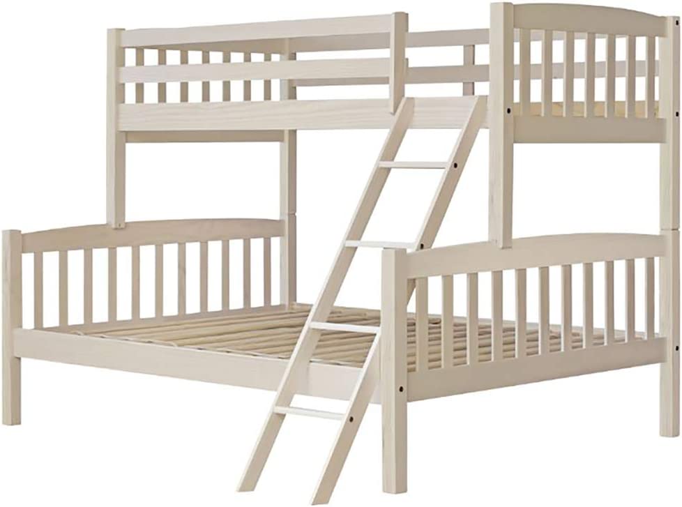 Litera triple 135 madera maciza pino color blanco lavado - Imagen 2