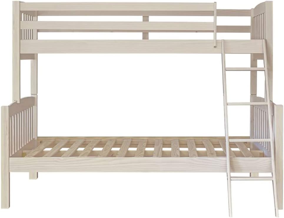 Litera triple 135 madera maciza pino color blanco lavado - Imagen 3
