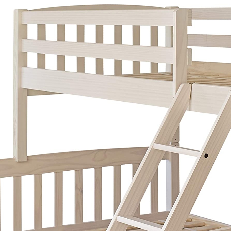 Litera triple 135 madera maciza pino color blanco lavado - Imagen 5
