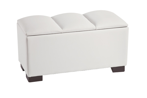 Banqueta abatible para pie de cama polipiel Modelo Olas