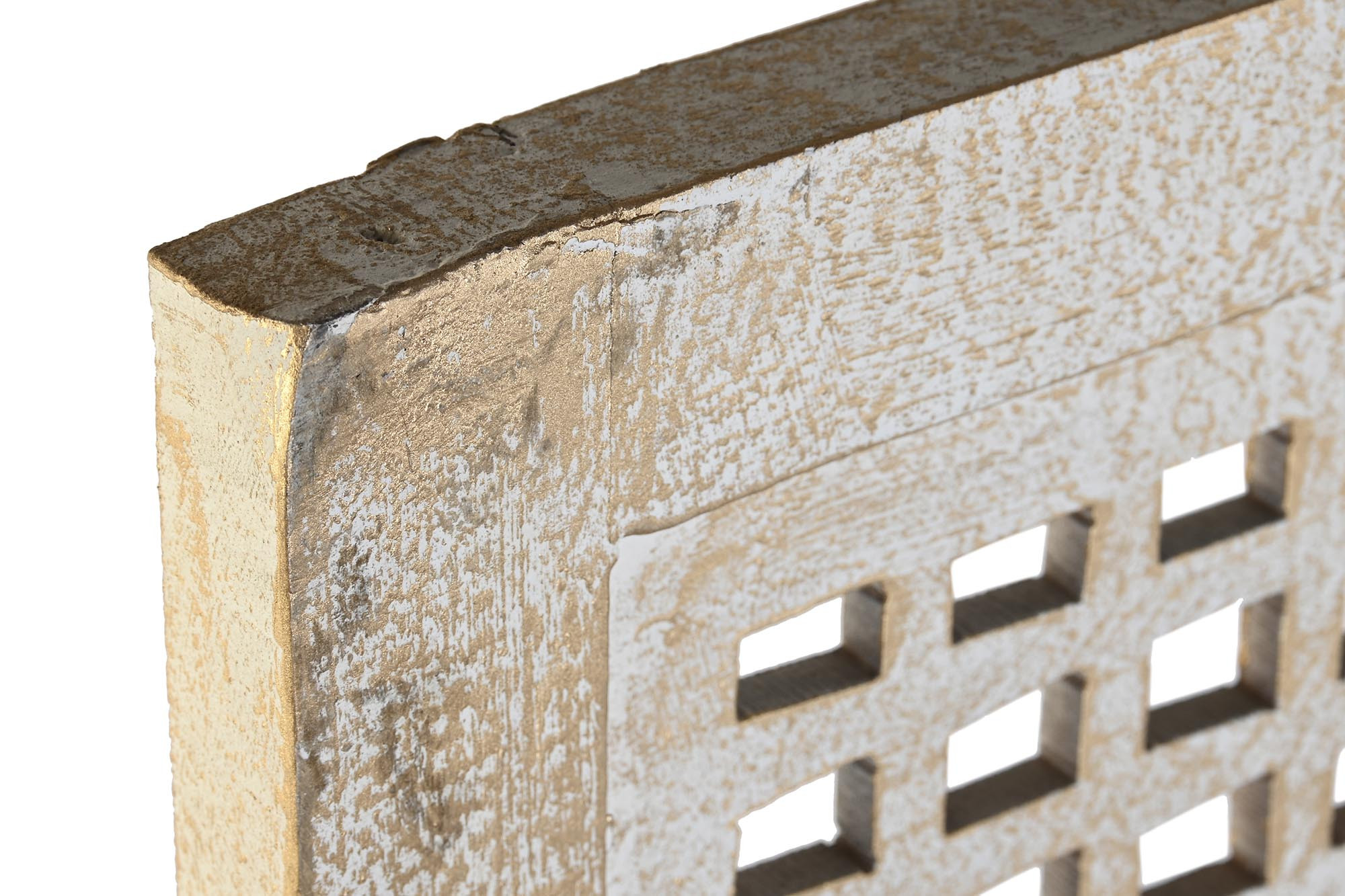 Biombo mango y mdf decape blanco Modelo Cuadrado - Imagen 3
